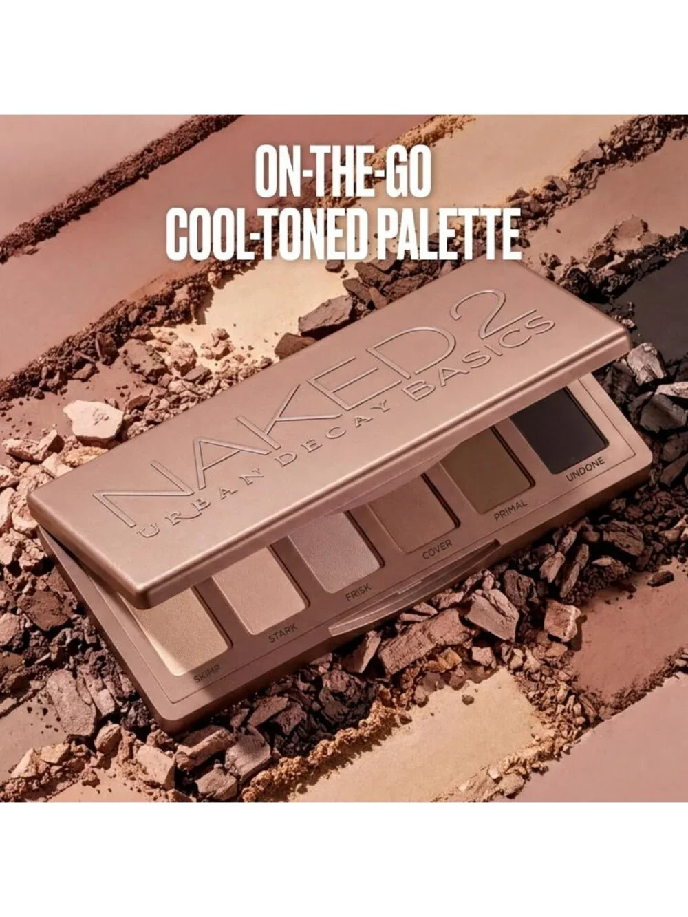 Matte Eyeshadow Palette - 6 Cool Neutral Shades for Everyday Looks & Smoky Eyes